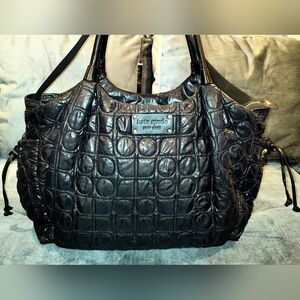 EUC Kate Spade Black Quilted Stevie Bag